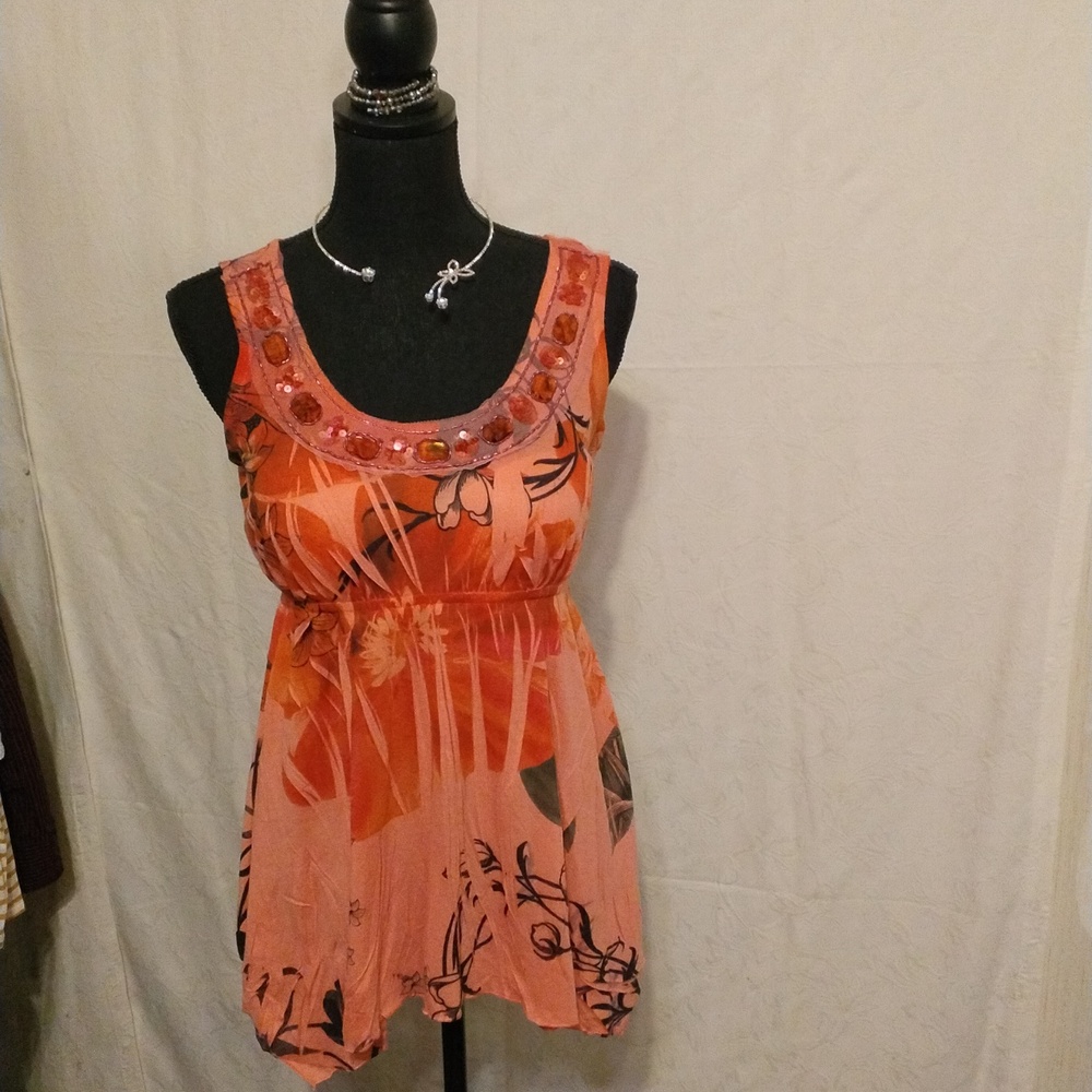 Pink and orange top
